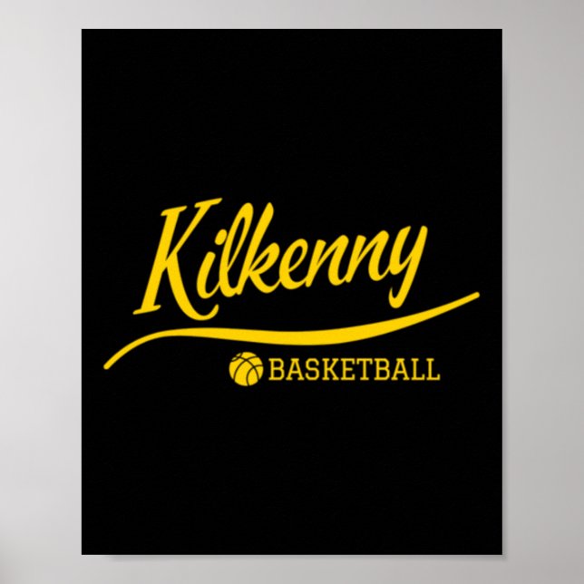Póster Baloncesto Kilkenny En Amber (Frente)