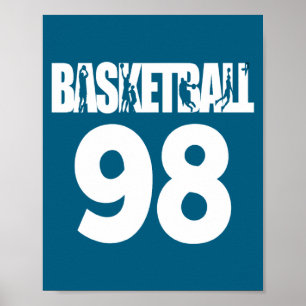 Póster Baloncesto Número 98 Mi Jugador de Baloncesto Favo