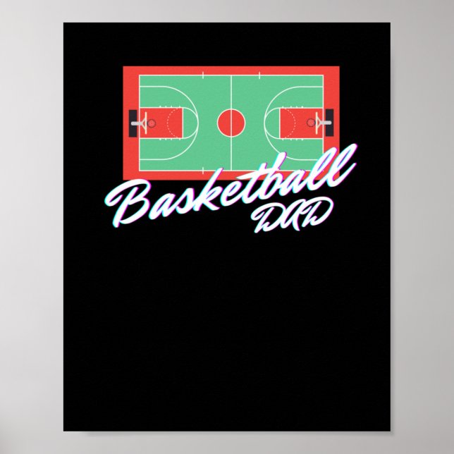Póster Baloncesto Papá 3 (Frente)
