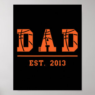Póster Baloncesto Papá Este 2013 Día del Padre Nacimiento