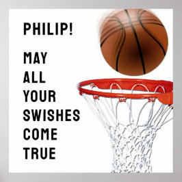 Póster Baloncesto personalizado