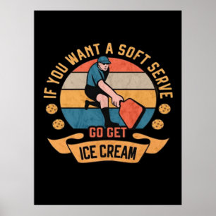 Póster Baloncesto Si quieres un servicio suave, ve a por 