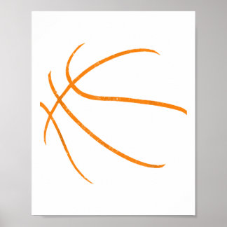 Póster Baloncesto Silhouette Bball Club Deportivo Bach