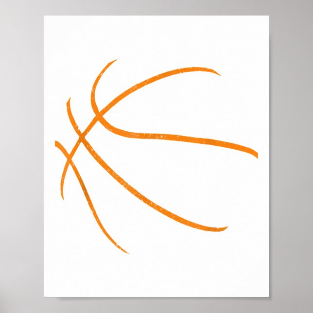 Póster Baloncesto Silhouette Bball Club Deportivo Bach (Frente)