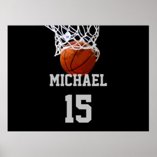 Póster Baloncesto Su Nombre