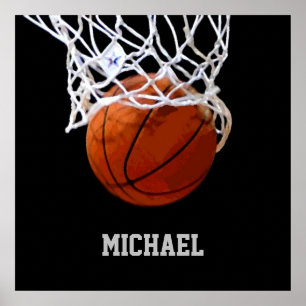 Póster Baloncesto Su Nombre