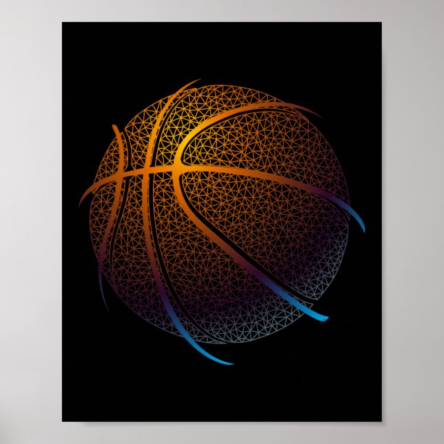 Póster Baloncesto Tees de baloncesto (Frente)