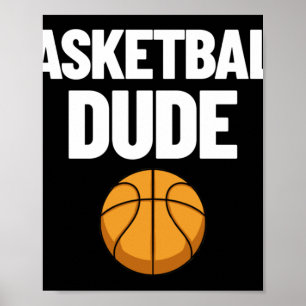 Póster Baloncesto Tío Mens Baloncesto Regalo Perfecto