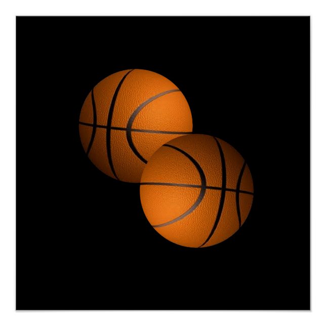 Póster Balones de baloncesto (Anverso)