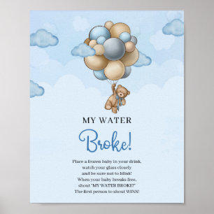 Póster Balones de oso de peluche juego de señas Mi salto