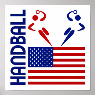 Póster Balonmano Estados Unidos