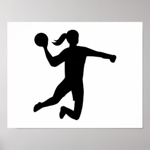 Póster Balonmano para mujer