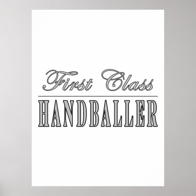 Póster Balonmano y Balonmano : Primer Clase (Frente)