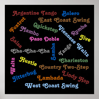 Póster Balroom Dance Styles