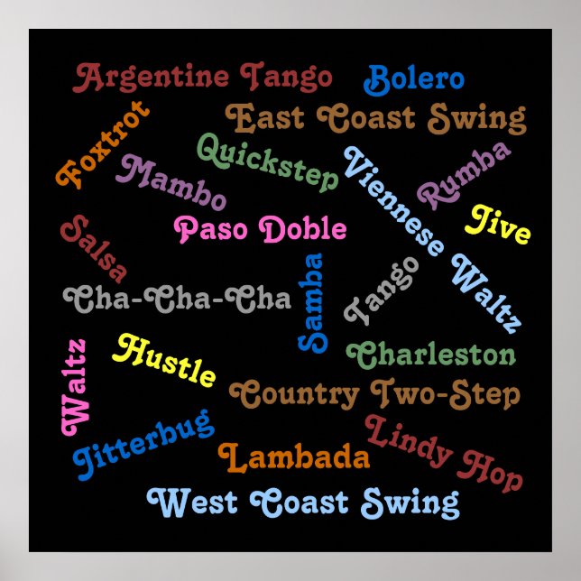 Póster Balroom Dance Styles (Frente)