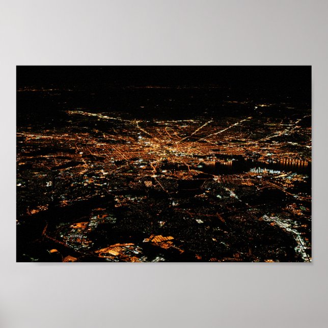 Póster Baltimore aérea 8x12 (Frente)