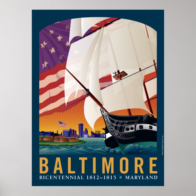 Póster Baltimore: Por la temprana luz del amanecer (Frente)