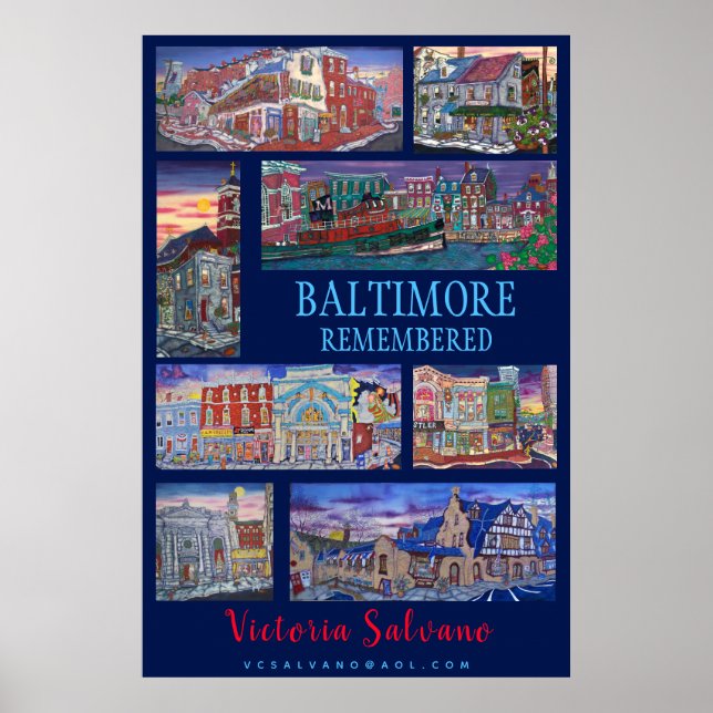 Póster Baltimore recordado (Frente)