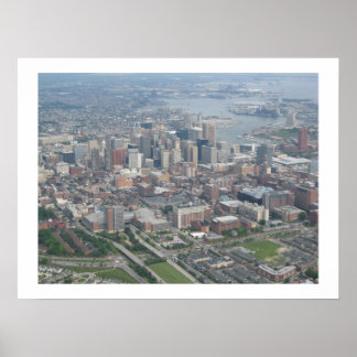 Póster Baltimore Skyline