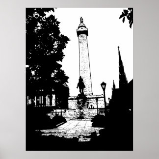 Póster Baltimore Washington Monument Poster