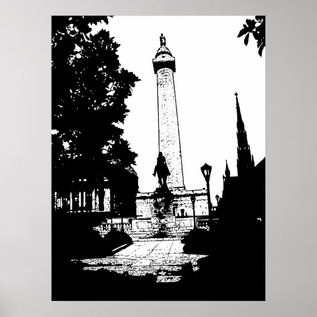 Póster Baltimore Washington Monument Poster (Frente)