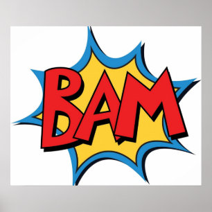 PÓSTER BAM DE LIBRO DE COMIC