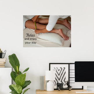 Póster Bamboo Massage Leg
