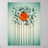 Bamboo Sunset Art