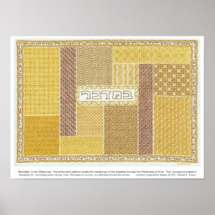 Póster Bamidbar: en el poster   del desierto con el texto