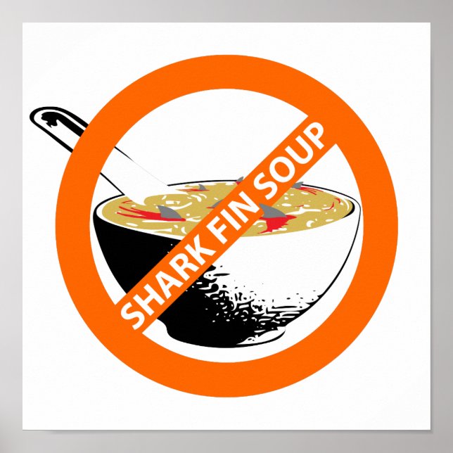 PÓSTER BAN SHARK FIN SOUP (Frente)