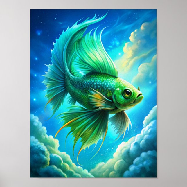 Póster "Bañada hacia el cielo" (Frente)