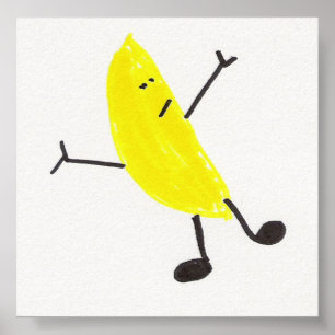 Póster Banana bailarina