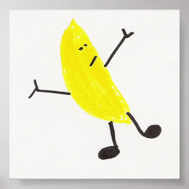 Póster Banana bailarina (Frente)