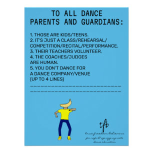Poster Banana Lime, padre de baile
