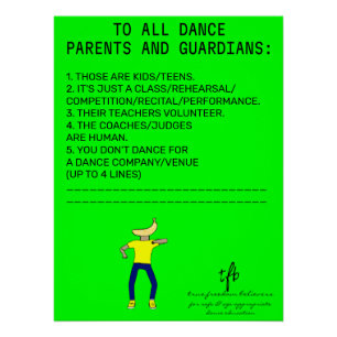 Poster Banana Lime, padre de baile
