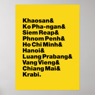 Póster Banana Pancake Trail / Circuito