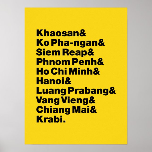 Póster Banana Pancake Trail / Circuito (Frente)