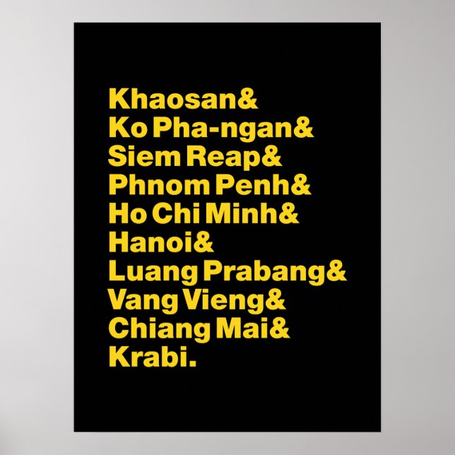 Póster Banana Pancake Trail / Circuito (Frente)