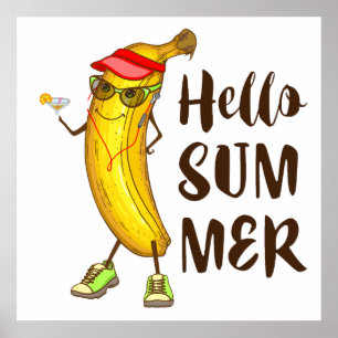 Póster Banana Summer