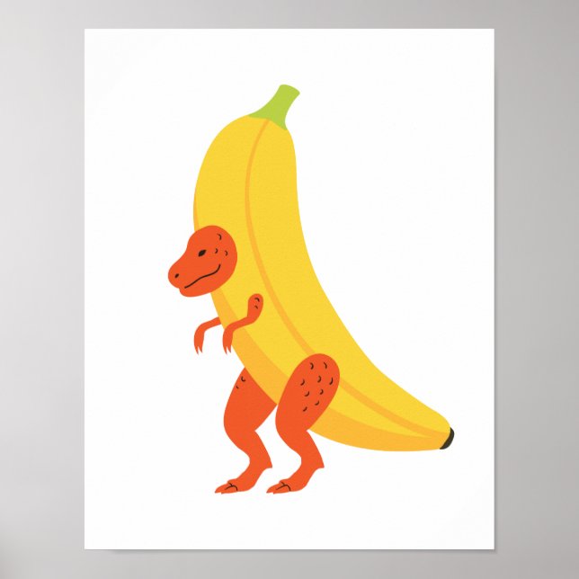 Póster Banana T Rex (Frente)