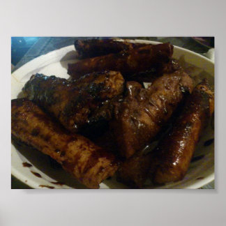 Póster Banana Turon - Poster de postres de comida filipin