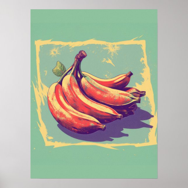 Póster Banana vintage (Frente)