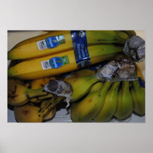 Póster Bananas orgánicas