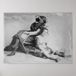 Póster Bañando las bellezas - vuelta del vestido de la