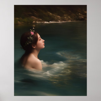 Póster Bañándose