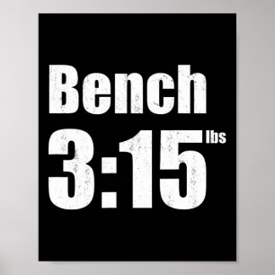 Póster Banca 315 - Banca Presionar gimnasio de 315 libras