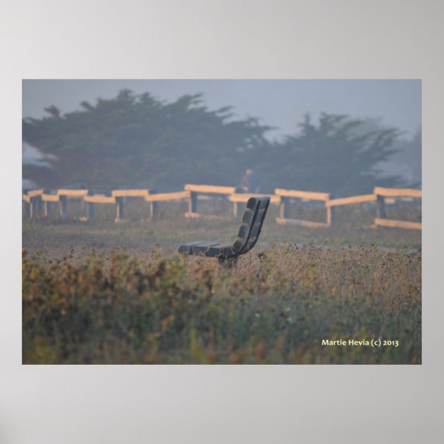 Póster Banca con vista (Frente)