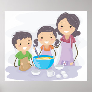 Póster Banco de familia