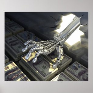 Póster Banco de robos de hackers