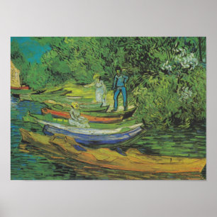 Póster Banco del Oise en Auvers por Van Gogh